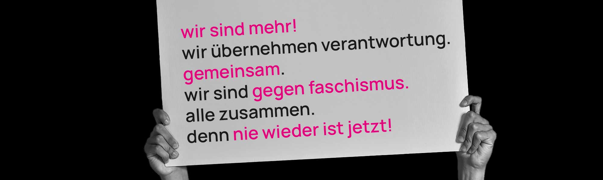 Wir sind mehr!